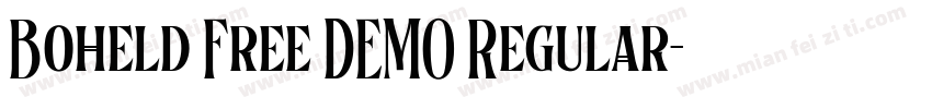 Boheld Free DEMO Regular字体转换